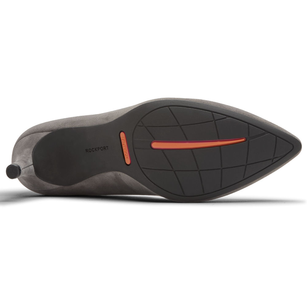 Szpilki Rockport Damskie Szare - Total Motion 75Mm Scalloped - TS2376085